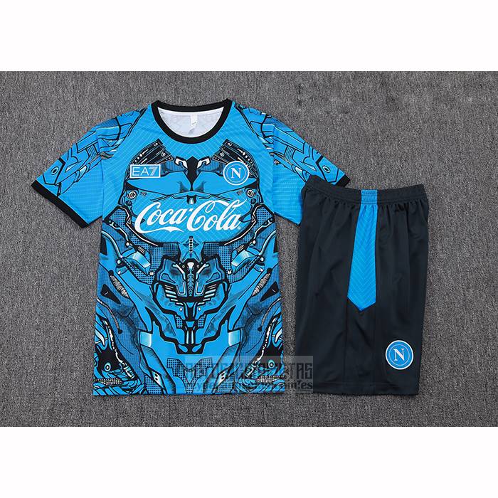 Chandal del Napoli Manga Corta 2025-2026 Azul - Pantalon Corto